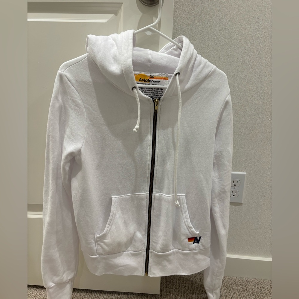 Excellent condition, Aviator Nation Rock N Roll zip up hoodie sweatshirt